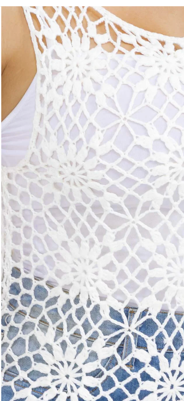 Knit Cover Up  Tank Top