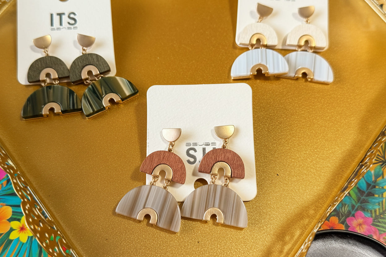 Marble Earrings